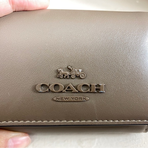 Coach Dark Stone Brown Andrea Carryall Crossbody Bag and Micro Wallet - Picture 12 of 16